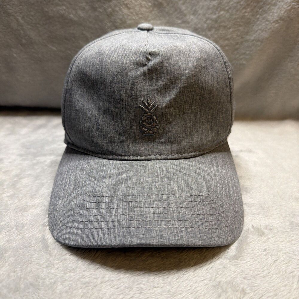 Chubbies Pineapple Hat Gray Heather Snapback Adjustable Cap NWOT Polyester